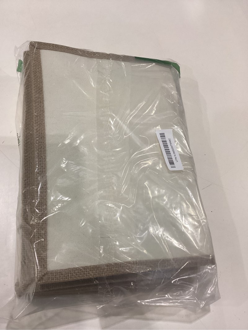 Condition photo showing Good Condition for 4 Set Jute Burlap Tote Bag with Makeup Bags Include 4 Pcs Jute Tote Gift Bags with Handles 4 Pcs Canvas Zipper Pouch Reusable DIY Craft Blank Canvas Tote Bags for Wedding Bridesmaid
