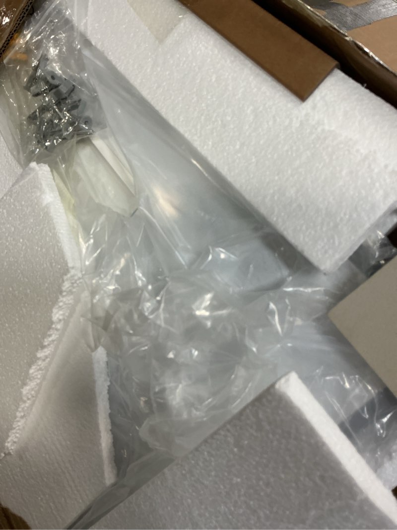 Condition photo showing Good Condition for antok 60x36 black metal framed bathroom mirror, wall mirror with rect corners, vanity mirror for over sink, anti-rust tempered glass, horizontal/vertical hanging for bathroom, living room, entryway 60"l x 36"w rect corner black