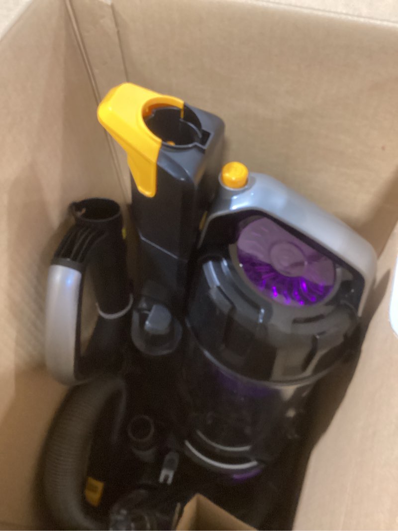Condition photo showing As Is for shark la702 rotator pet lift-away adv upright vacuum with duoclean powerfins hairpro & odor neutralizer technology, wine purple