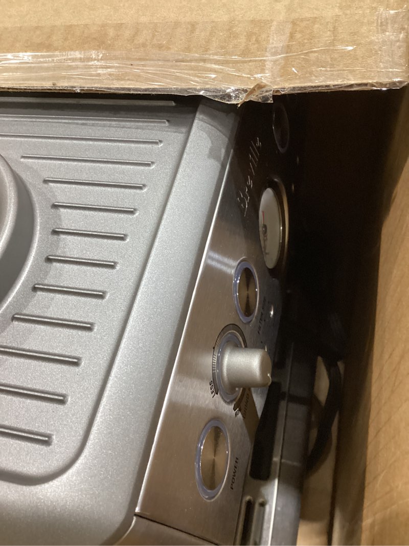 Condition photo showing As Is for Breville Barista Express Espresso Machine BES870XL, Brushed Stainless Steel