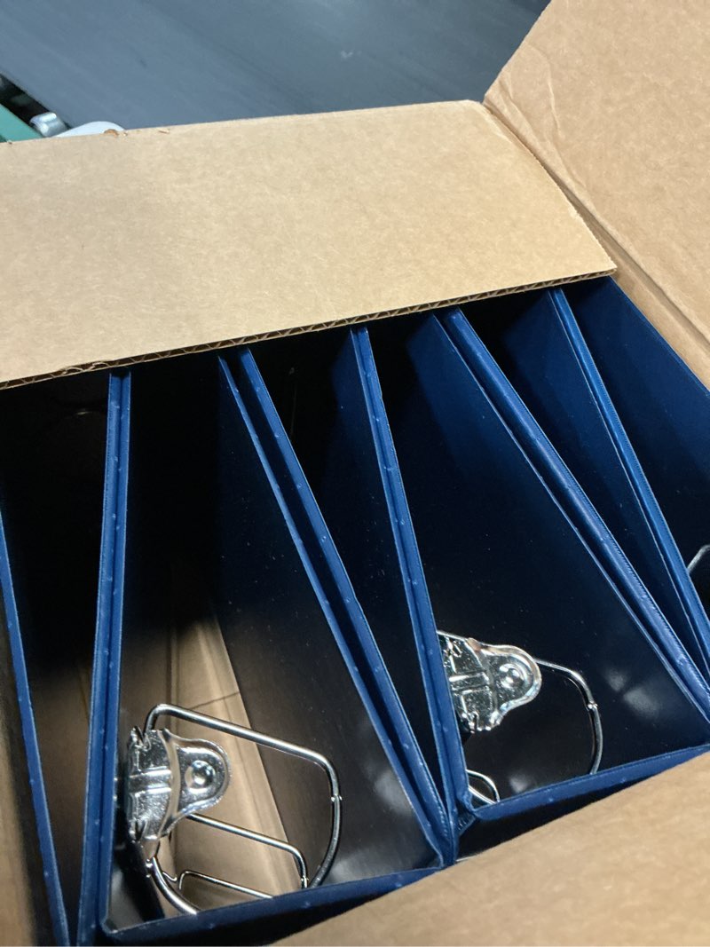 Condition photo showing Good Condition for premium economy 6-pack 3-ring binders for school or office, d-ring binders, 2 inch, navy blue 2 inch navy blue