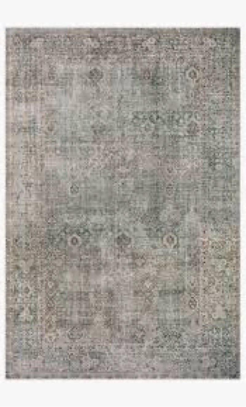 Chris Loves Julia x Loloi Jules Collection JUL-08 Traditional Emerald / Antique Ivory 2'-6" x 7'-6" Runner Rug