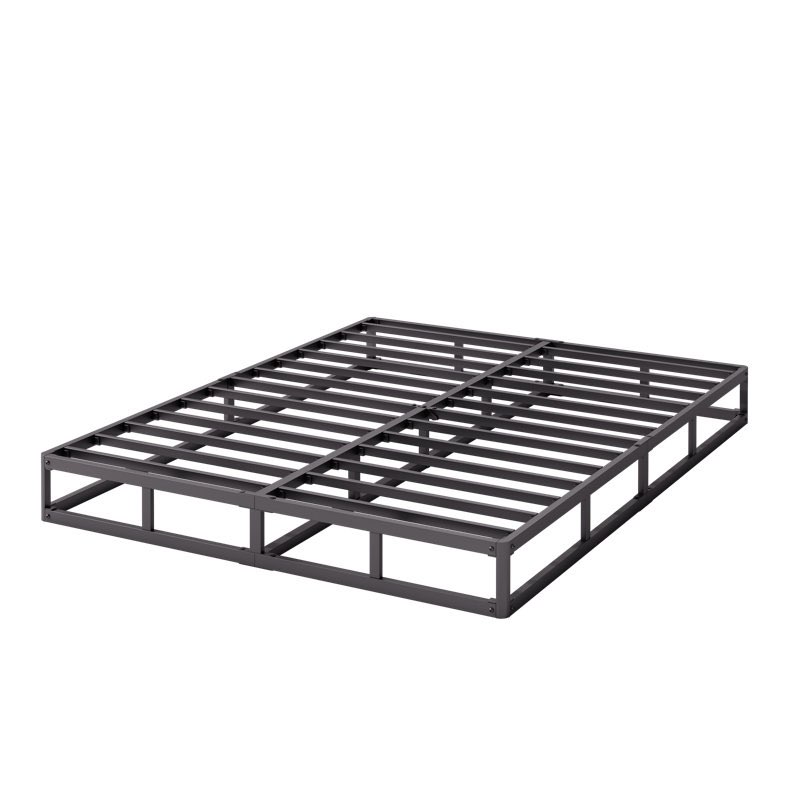 likins 4 inch metal box spring with frabric cover, easy assembly size: queen