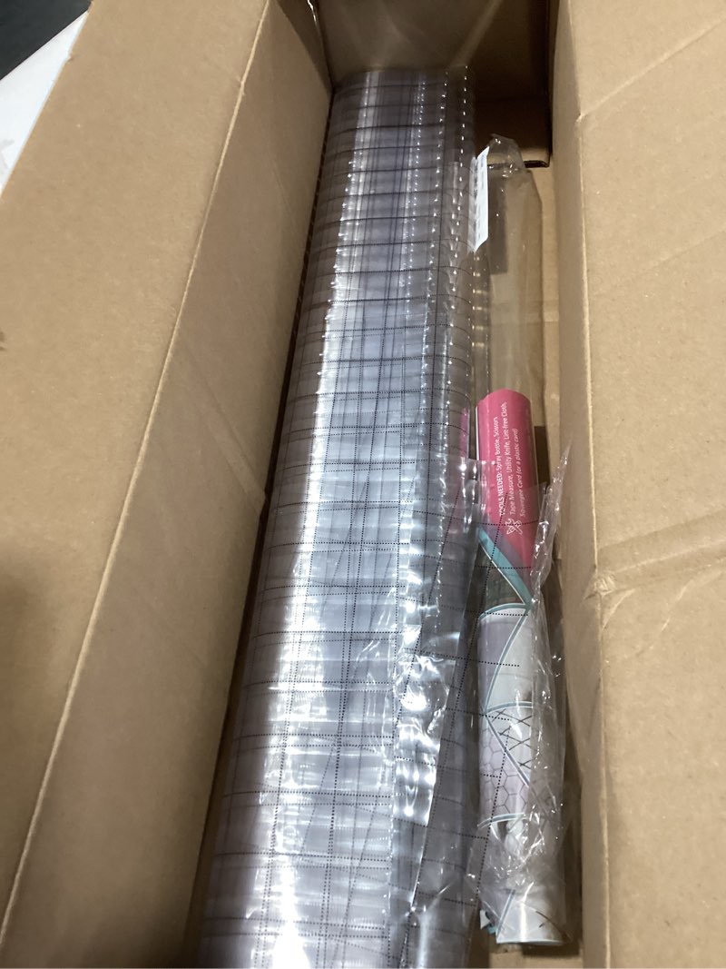 Condition photo showing Good Condition for velimax 4/5-inch reeded glass window film, frosted glass window privacy film, non adhesive decorative sticker for bathroom living room office 29.5 x 78.7 inches 29.5x78.7 inches