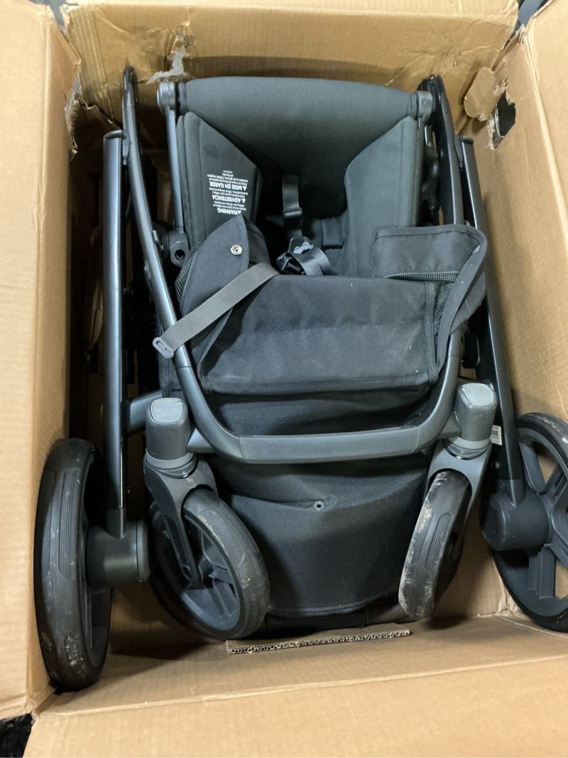 Condition photo showing As Is for uppababy vista v3 convertible single-to-double stroller for baby & toddler, 30+ configurations, car seat compatible, all-wheel suspension, xl basket – owen (mocha mélange/carbon frame) vista v3 owen (mocha mélange)