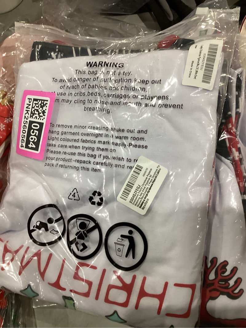 Condition photo showing New/Like New for Onancehim Family Christmas Pajamas Matching Sets Xmas Pajamas for Women/Men/Couples, 2 Piece Christmas Pjs Matching Set Men XX-Large White Deer