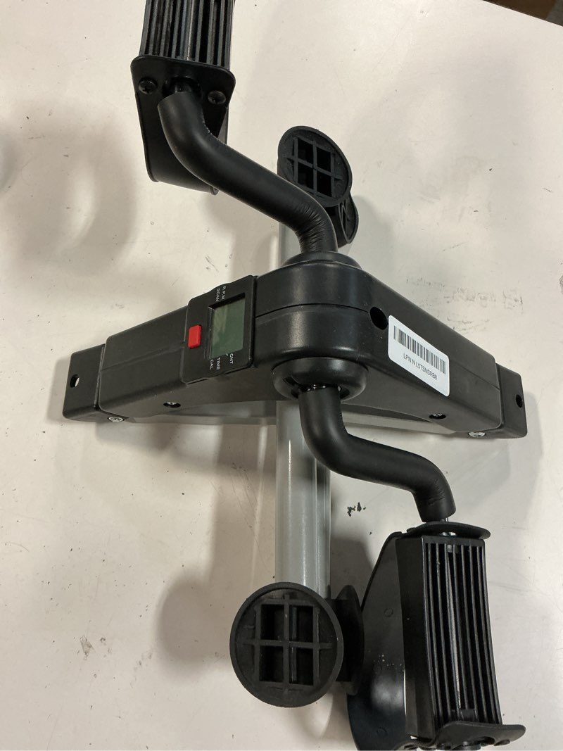 Condition photo showing As Is for Folding Exercise Bike Pedal Exerciser Portable Desk Bike with LCD Display for Arms and Legs Workout GRAY