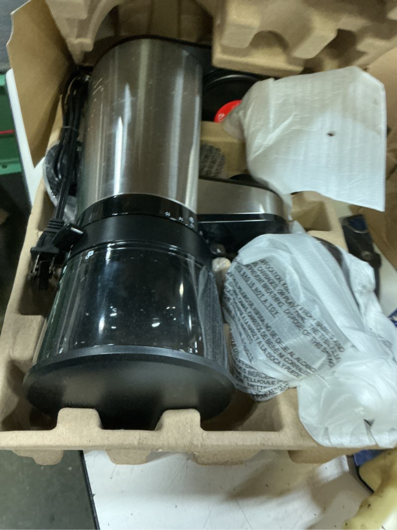 Condition photo showing As Is for oxo brew conical burr coffee grinder with scale
