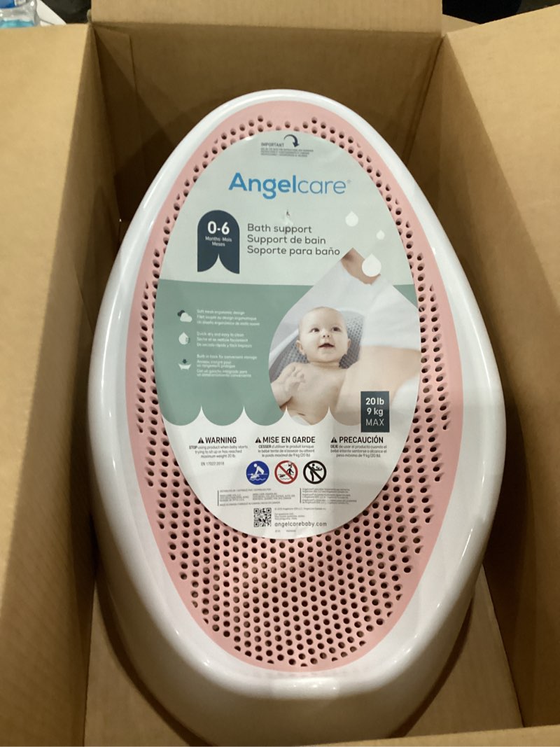 Condition photo showing New/Like New for Angelcare Baby Bath Support (Pink) | Ideal for Babies Less than 6 Months Old Bath Support Pink