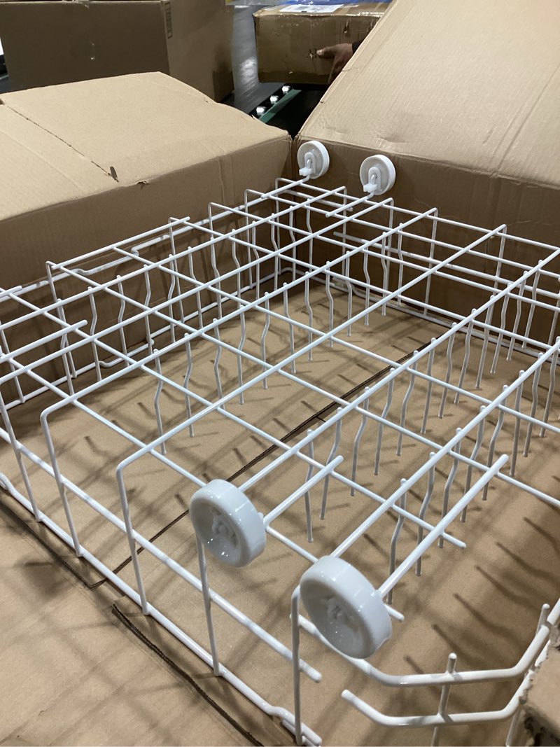 Condition photo showing Good Condition for WD28X10384 Lower Rack Assembly for GE Dishwashers Rack Replacement, Replaces WD28X10166 AP5788827 PS8746204 WD28X10165 WD28X10206 WD28X10309, Includes 8 Rollers, 22.2"D x 21.3"W x 7.3"H