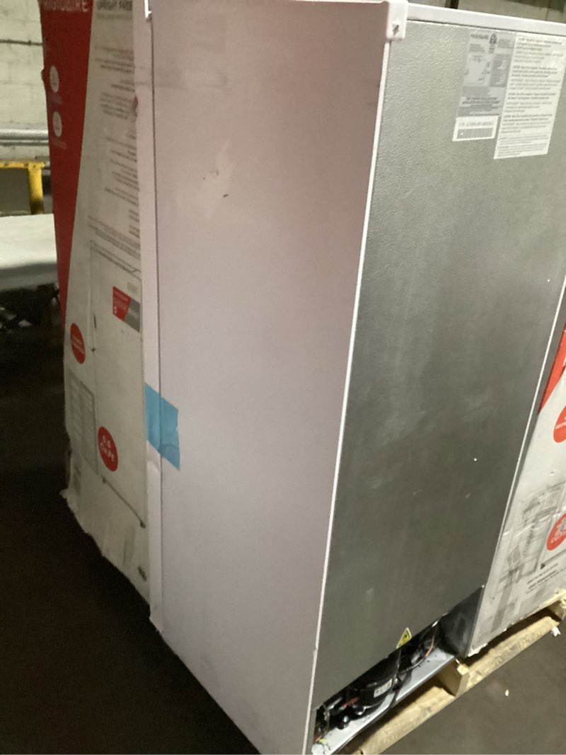 Condition photo showing Good Condition for Frigidaire 10 Cu. Ft. Upright Convertible Fridge/Freezer, Reversible Door, Removable Glass Shelves, Adjustable Controls, Platinum Finish 10 cu ft