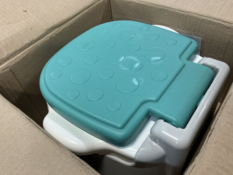 Condition photo showing Good Condition for Fisher-Price™ 3-in-1 Toddler Toilet Training Potty Chair and Step Stool, with Removable Toilet Ring