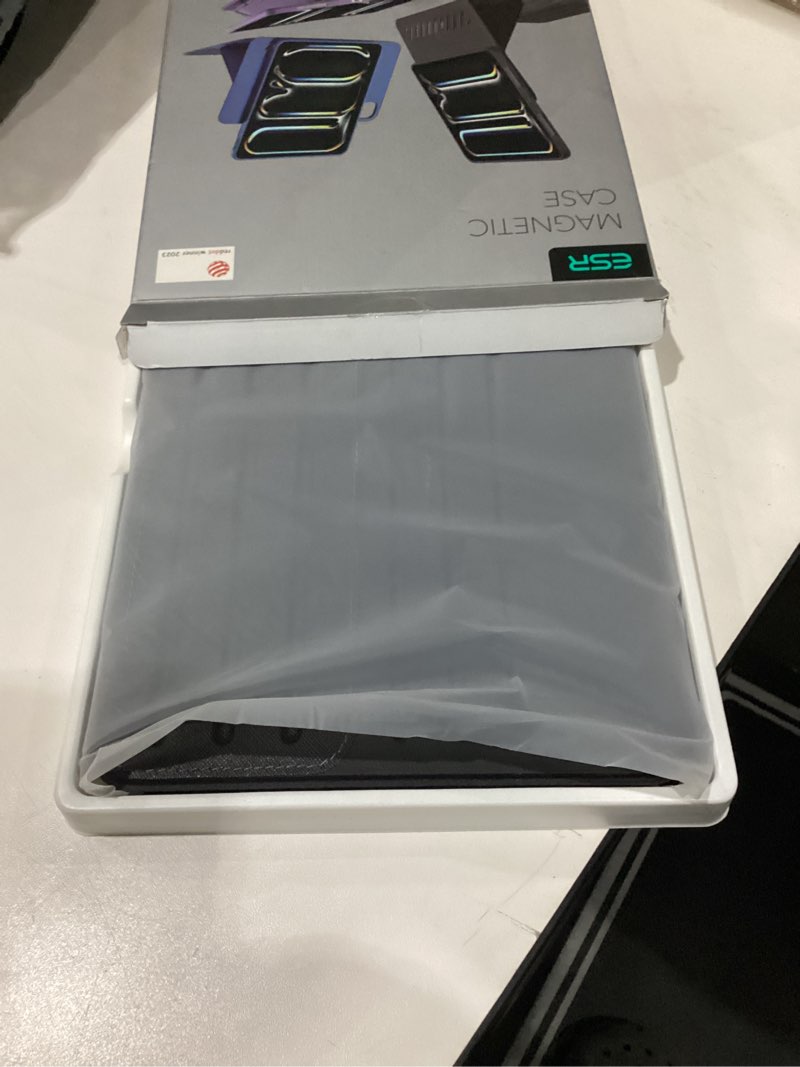 Condition photo showing New/Like New for esr for ipad pro 11 inch case (m5/m4) 2025/2024, rotating case with removable magnetic cover, adjustable portrait/landscape stand, 9 standing angles, shift series, black ipad pro 11" m5/m4 (2025/2024) black