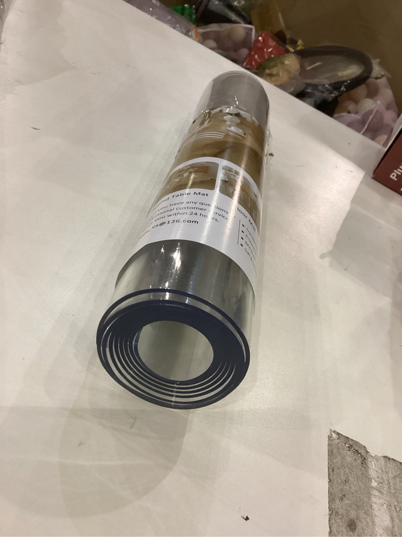 Royhom Clear Table Cover Protector 2mm Thick, 14 x 48 Inch Clear Plastic Table Cover Protector, PVC 