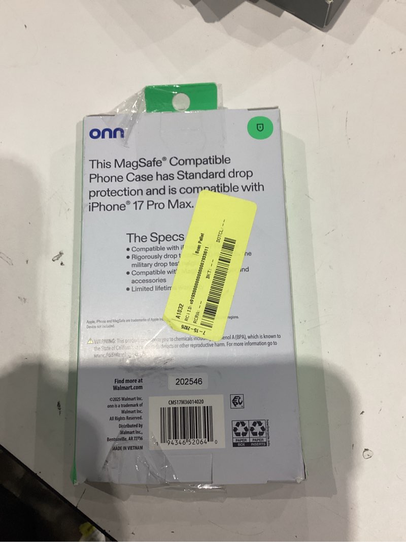 Condition photo showing As Is for iphone 17 pro max® magsafe® clear case