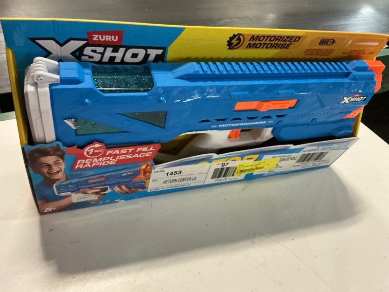 Condition photo showing As Is for zuru xshot water hydra pulse motor soaker