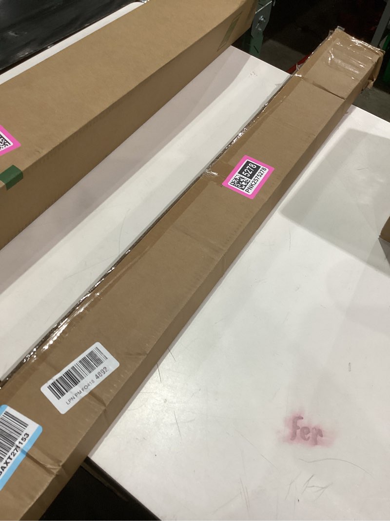 Condition photo showing Good Condition for LazBlinds Cordless Cellular Shades, No Tools No Drill Blackout Honeycomb Shades Pleated Blinds for Windows, 44'' W x 48'' H, Silver White Blackout-silver White 44'' W x 48'' H