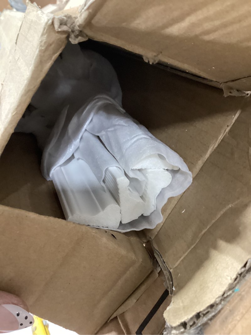 Condition photo showing Good Condition for doublefill 63 x 24.4 inch wall molding kit french style corner premade accent molding wainscoting panel with corner for interior wall moulding decor ready to assemble accent panel(fleur de lis style)