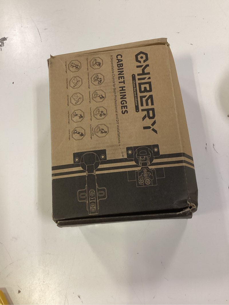 Condition photo showing New/Like New for chibery 20 pack 1/2" overlay 4d soft close concealed hinges for face frame door, adjustable closing speed, smooth slow self close hinges, satin nickel, 105° open angle stainless steel cabinet hinges 1/2 inch overlay 20 pack