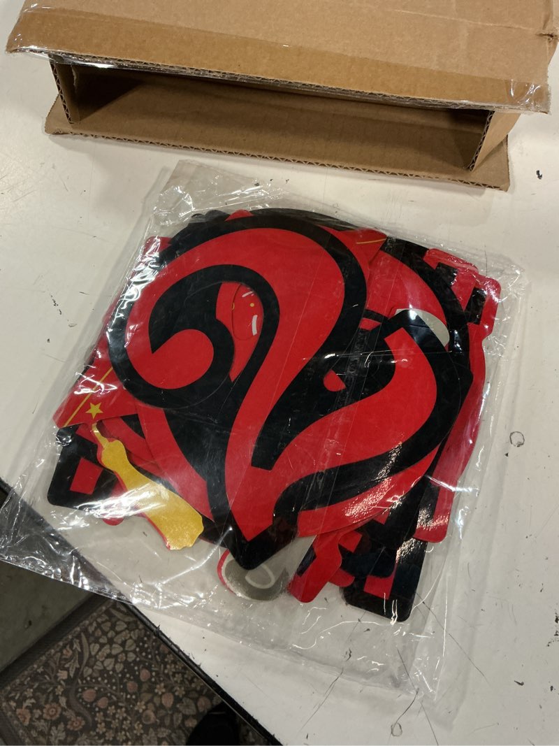 Condition photo showing As Is for 2026 graduation car decorations, 27" large inflatable car graduation cap decors, class of 2026 congrats grad magnets letters pvc blow up decorations for cars roof high school collage prom party(red