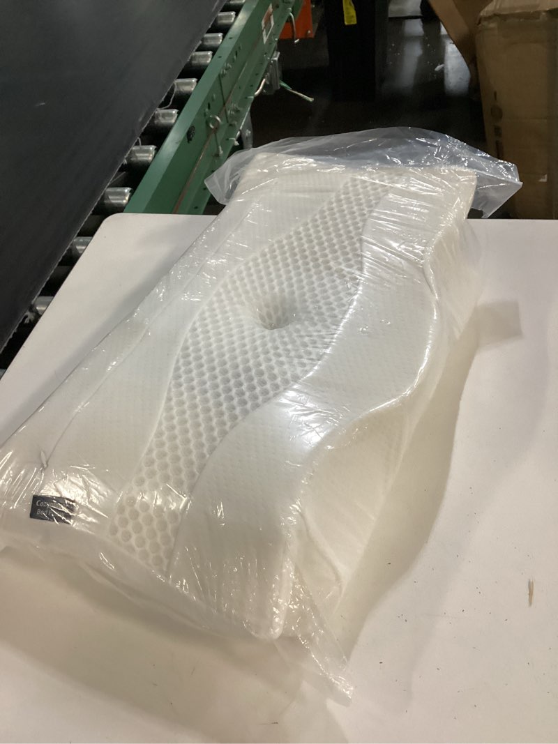 Condition photo showing Good Condition for ultra pain relief cooling pillow for neck support, adjustable cervical pillow cozy sleeping, odorless ergonomic contour memory foam pillows, orthopedic bed pillow for side back stomach sleeper white queen