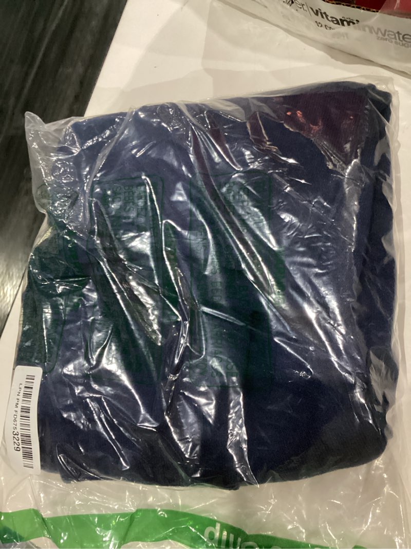 Condition photo showing As Is for Saodimallsu Womens V Neck Sweater Blazer Peplum Long Sleeve Knit Open Front Split Cardigan Sweaters Small Navy Blue