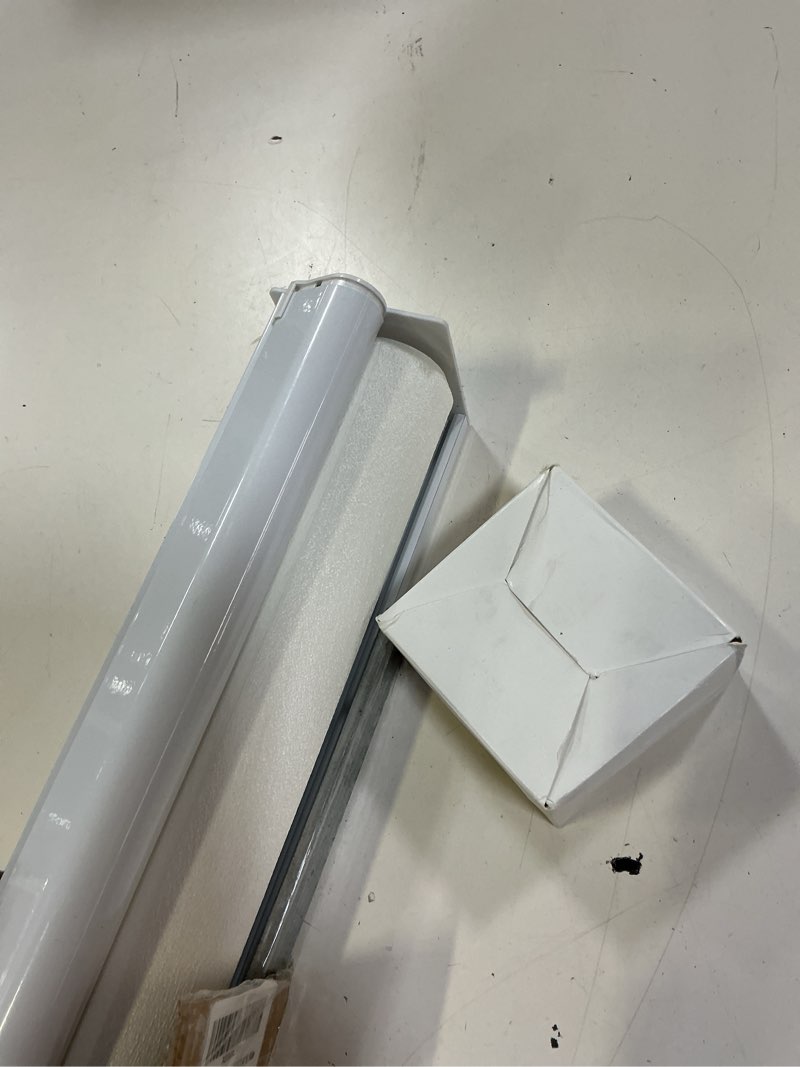 Condition photo showing Good Condition for zebra roller shades, cordless zebra blinds for window, dual layer roller window blinds for indoor, light control light filtering for day and night, 23''w x 64''h, white white 23"w x 64"h