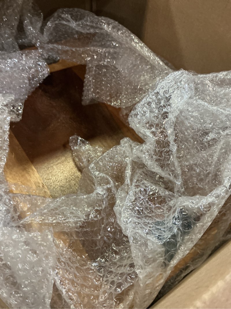 Condition photo showing Good Condition for Lipper International 1165 Acacia Curved Serving Tray, 19.88\" x 14\" x 2.5\" pack of 2