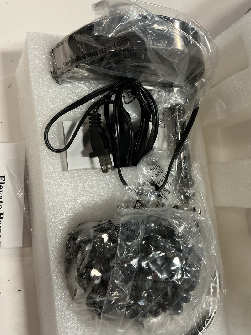 Condition photo showing New/Like New for luxury candle warmer lamp with crystal gemstone shade & color-changing premium base - adjustable led wax melt warmer for home decor black without rgb