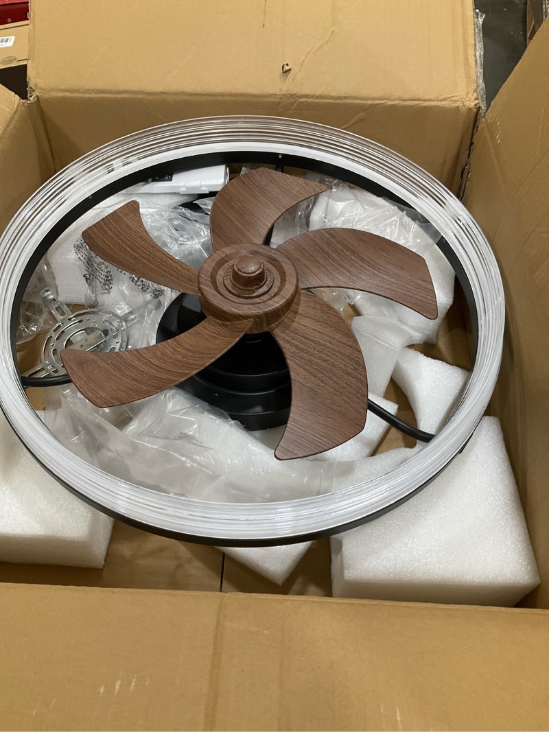 Condition photo showing As Is for Led ceiling fan