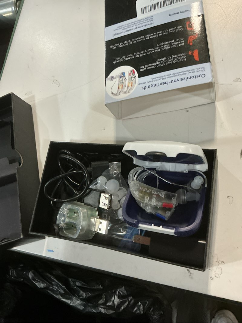 Condition photo showing Good Condition for Hearing Aids for Seniors,Advanced Noise Reduction Function Hearing Aid Equipped With and AI Chips,Comfortable Portable Suitable Hearing Aid People With Hearing Loss,Fast Charging+Ultra Long Standby Transparent