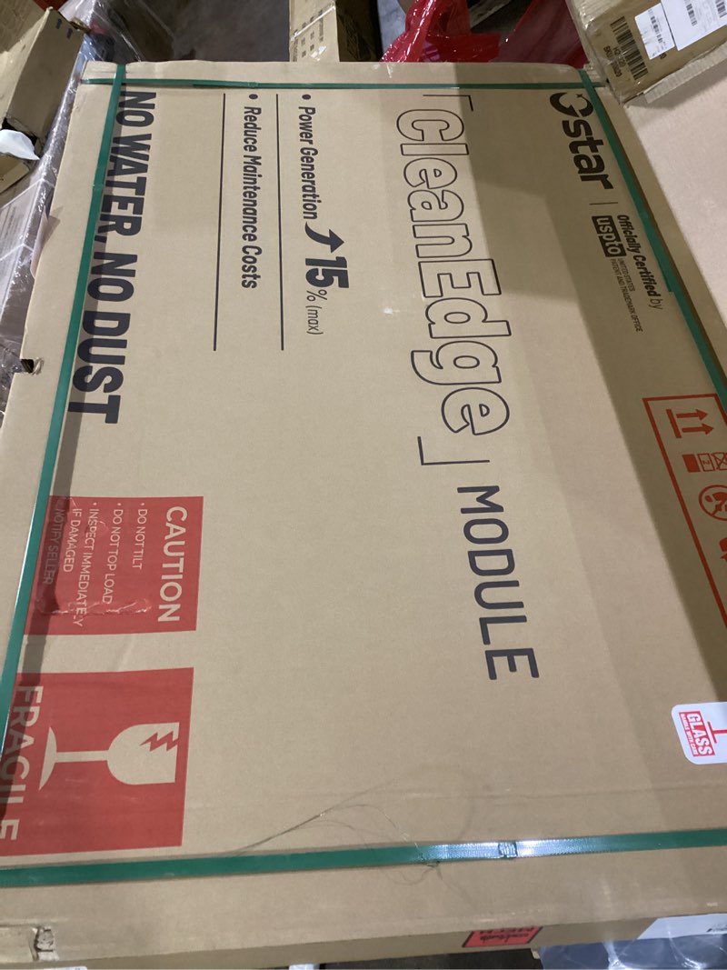 Condition photo showing New/Like New for star 100 watt solar panels, 12/24v solar panel with frame-less design & maintenance-free, 25% high-efficiency monocrystalline, reliable power for rv, marine, roof, home, and off-grid applications 100w 1