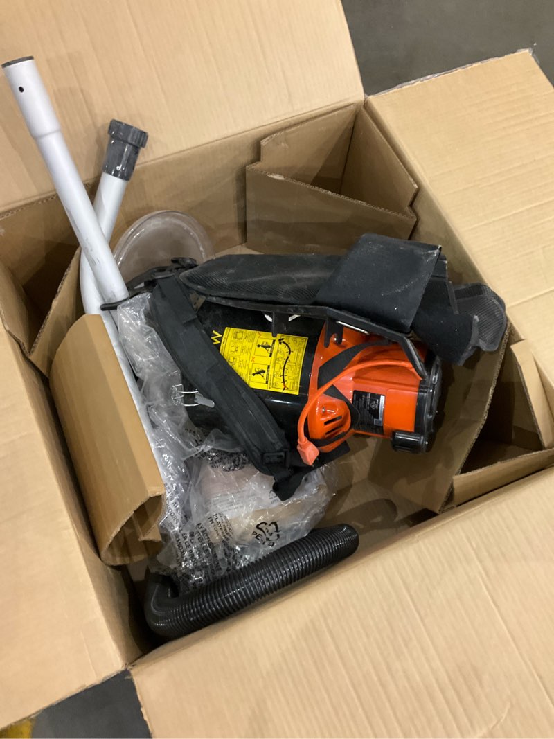 Condition photo showing As Is for Hoover Commercial Shoulder Vac Pro Backpack Bagged Vacuum Cleaner, with HEPA Media Filter, Lightweight with Extra Long Cord, Chiropractic Design, for Carpet and Hard Floors, C2401, Black