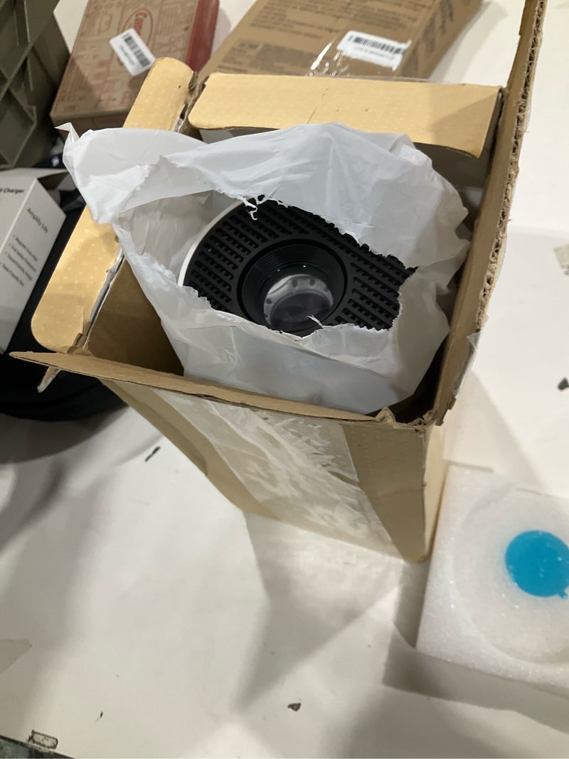 Condition photo showing New/Like New for mini projector with wifi and bluetooth, smart portable movie projector 4k support, 300 ansi, 5w base speaker, 220° rotation, auto vertical keystone, compatible with usb/hdmi/tv stick/laptop/smartphone projector 8