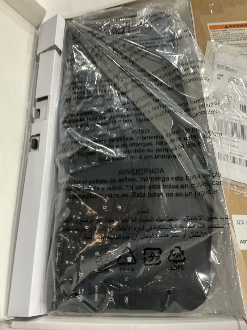 Condition photo showing Good Condition for Kensington Pro Fit Ergonomic Wireless Keyboard, Bluetooth - Black (K75401US) Black wireless keyboard