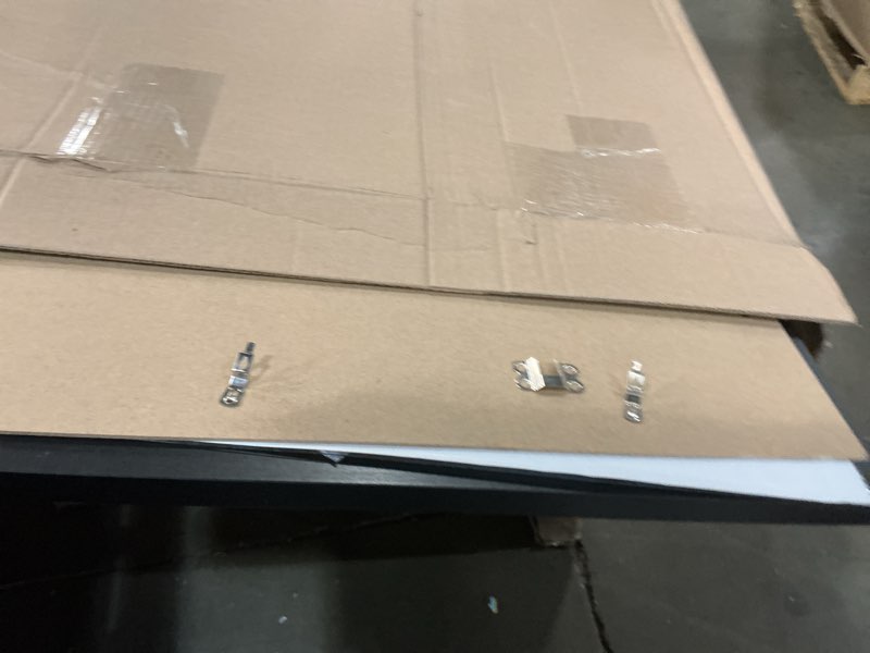 Condition photo showing As Is for 19x27 picture frame, black 19 x 27 poster frame for horizontal or vertical wall mounting, 1 pack black 19x27