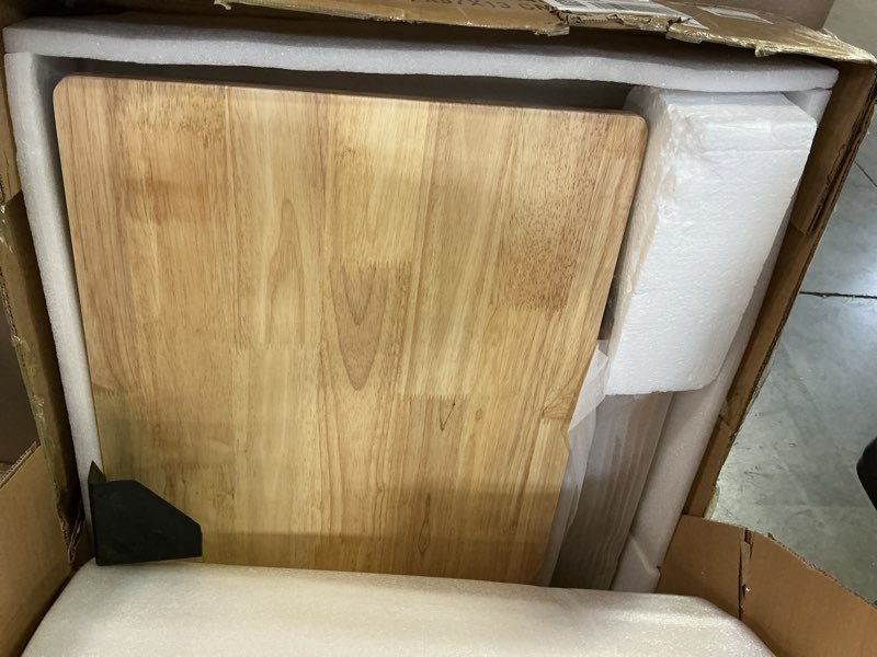 Condition photo showing Good Condition for solid wood desk with drawers - 39" narrow desks for small spaces, mid century modern desks, small wooden vintage computer writing desk, study table for home office bedroom, natural natural 39.4*15.7*29.5 inch