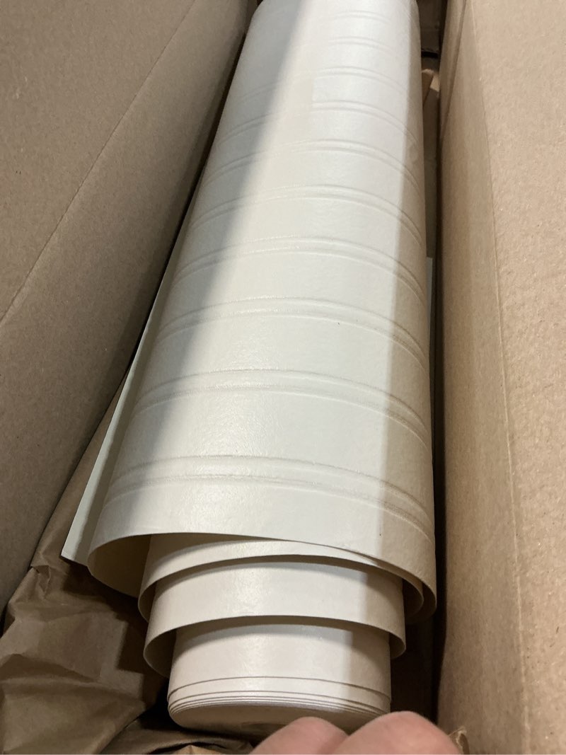 Condition photo showing Good Condition for graham & brown paintable pre-pasted beadboard wallpaper 20.5" x 396" white