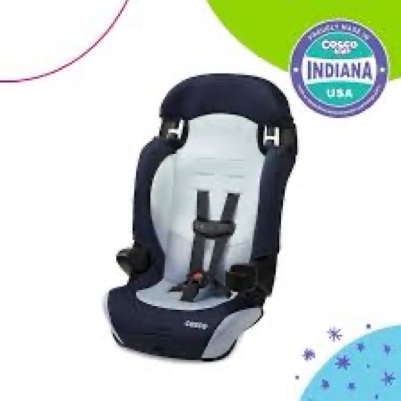 Cosco Kids Finale DX 2-in-1 Booster Car Seat, Forward Facing Toddler Car Seat (30-65 lbs) and Belt P