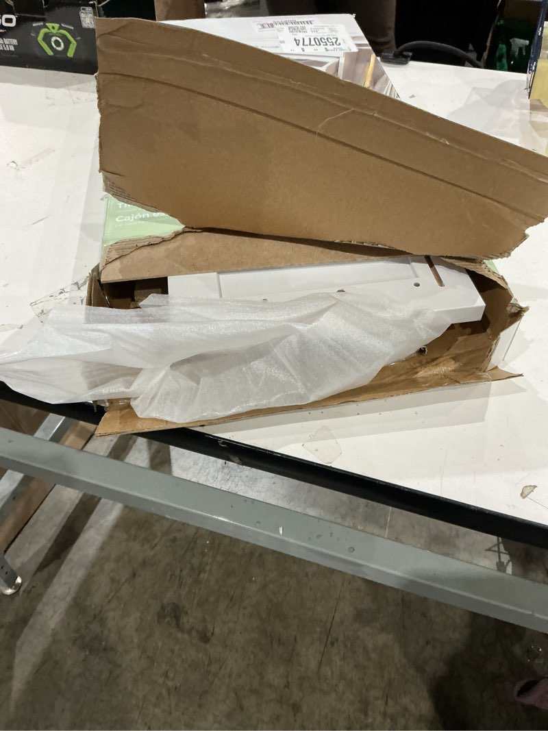 Condition photo showing As Is for closetmaid brightwood 25-in x 10-in x 13-in drawer unit