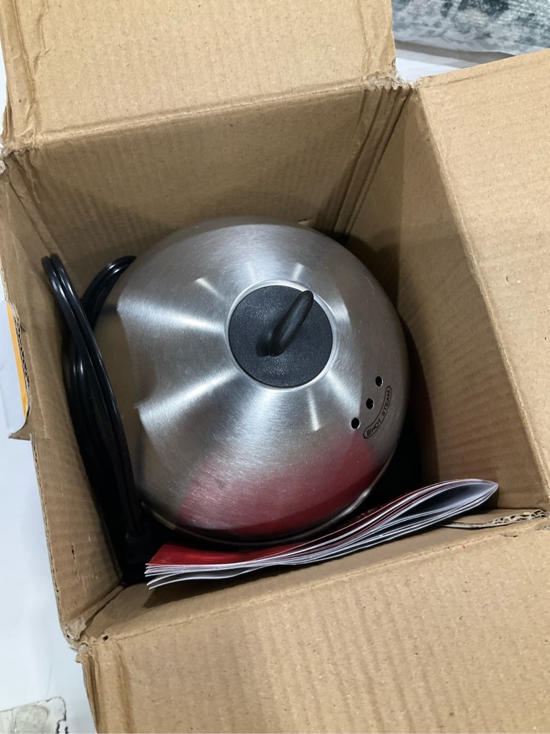 Condition photo showing Good Condition for Annie & Mia Design Electric Egg Cooker, All Stainless Steel 7 Egg Capacity egg boiler, 360W, Hard, Medium, Soft Boiled Egg Poacher, egg steamer, Multi-function, Auto Shut-Off Function, BPA-free
