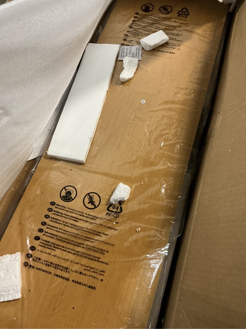 Condition photo showing Good Condition for Smug Adjustable Height Standing Desk 40 Inch Electric Sit Stand Up Down Computer Table Ergonomic Rising Modern Lift Motorized Gaming Desktop Workstation for Work Home Office, Oak