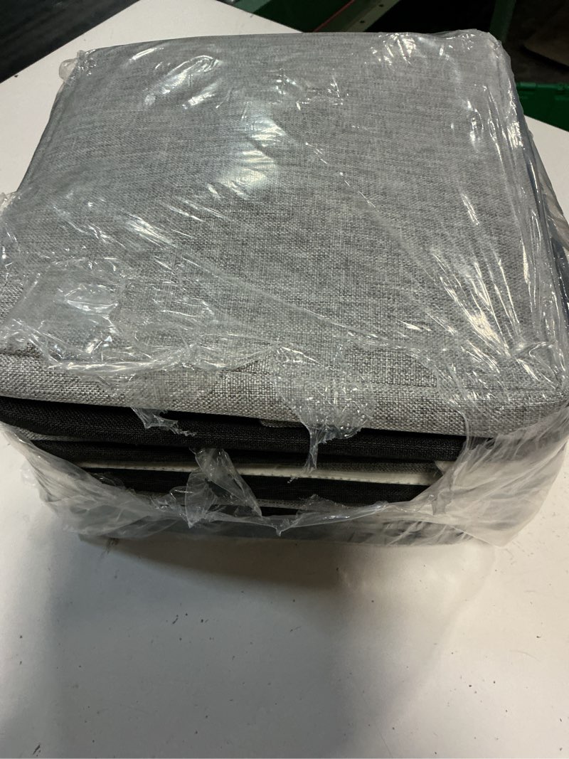 Condition photo showing Good Condition for cube storage bins, collapsible fabric storage cubes bins, 11 inch cube storage bins with handles, foldable storage cubes (black/gray, 6pack)