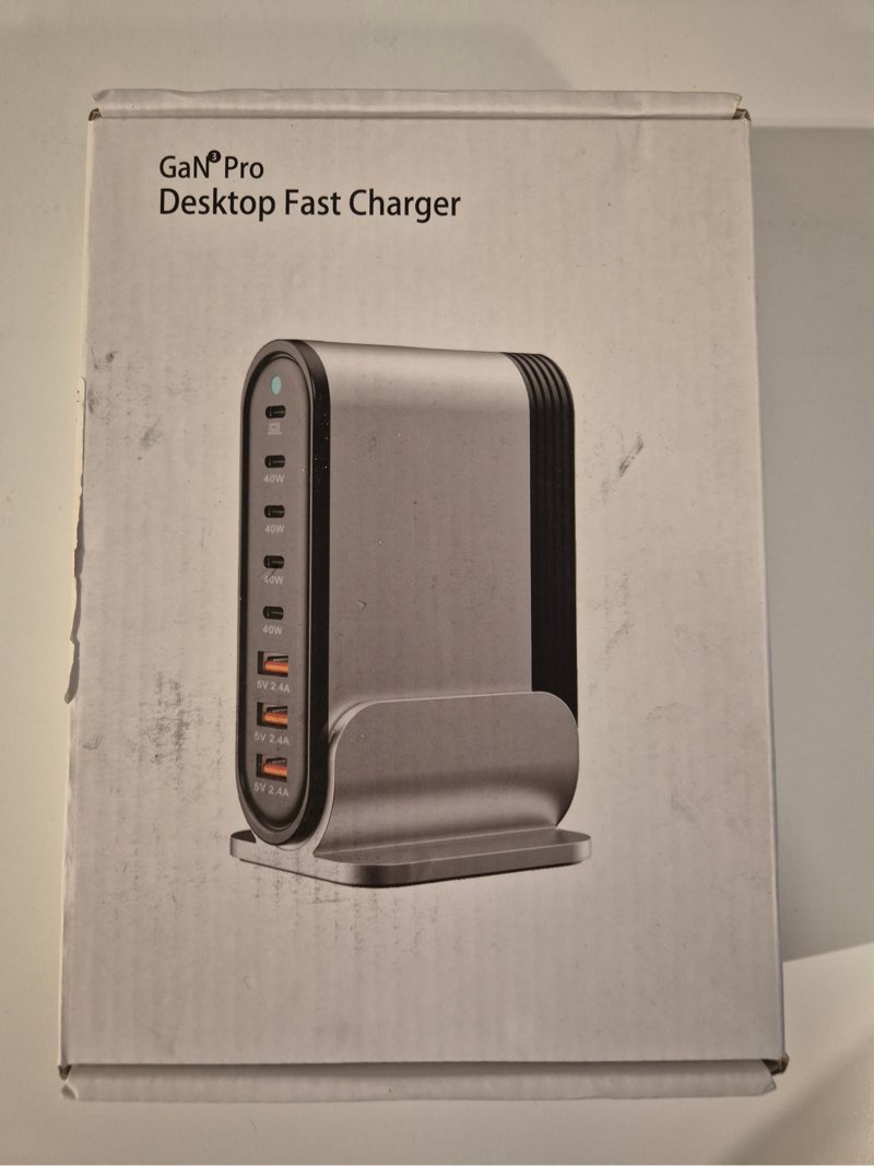 GaN³ Pro 200W Desktop Fast Charger – Uusi ja käyttämätön moniporttinen laturi