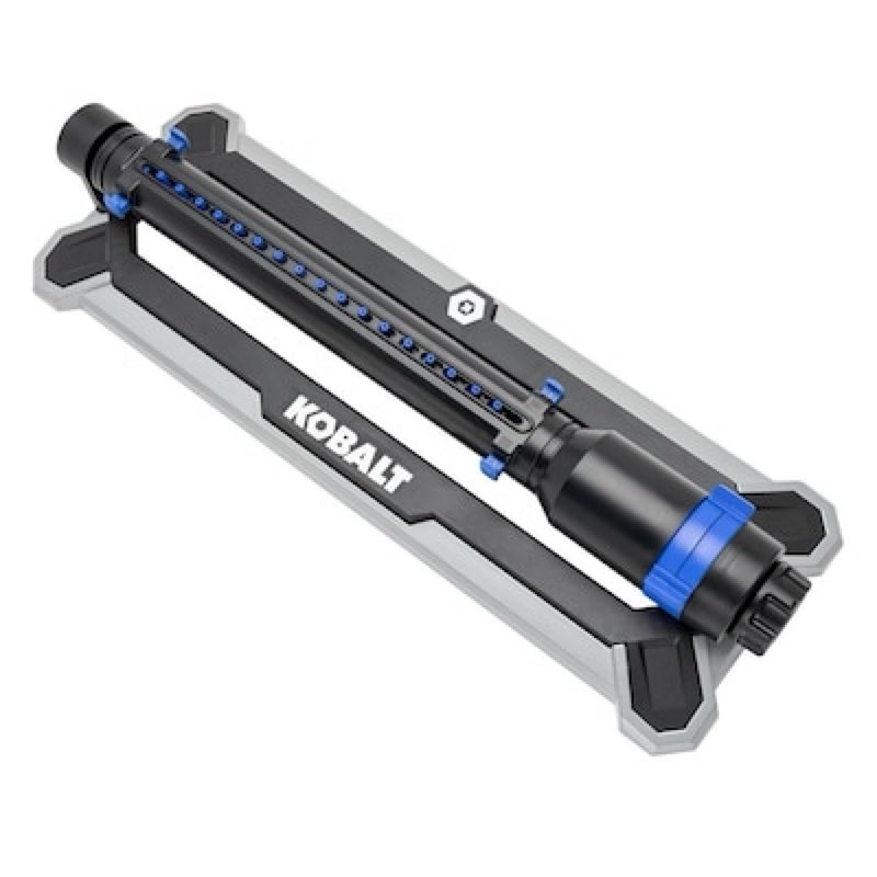 kobalt lawn sprinkler 4000-sq ft oscillating lawn sprinkler
