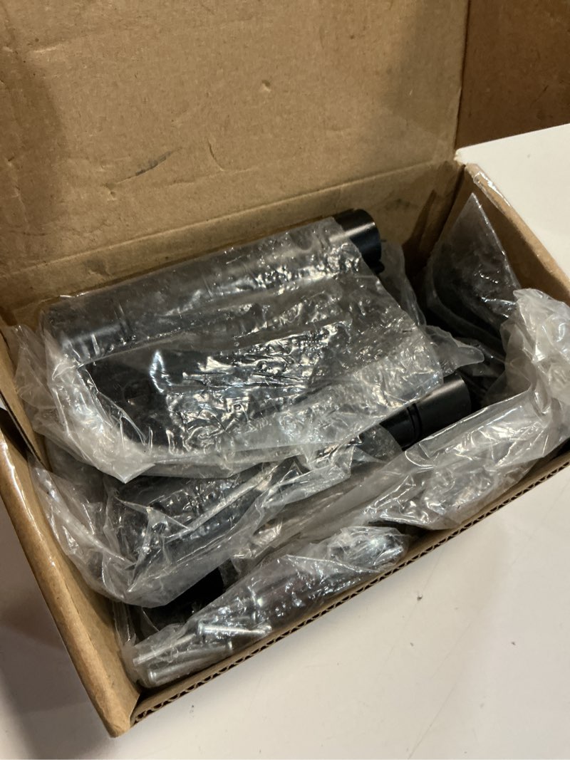 Condition photo showing Good Condition for luxbaro 6 pack self closing door hinges 3.5 inch, matte black spring loaded hinges with 5/8'' radius corners, adjustable tension for garage, front door, for left and right hand door, ul listed 3.5" 6 pack matte black-5/8''