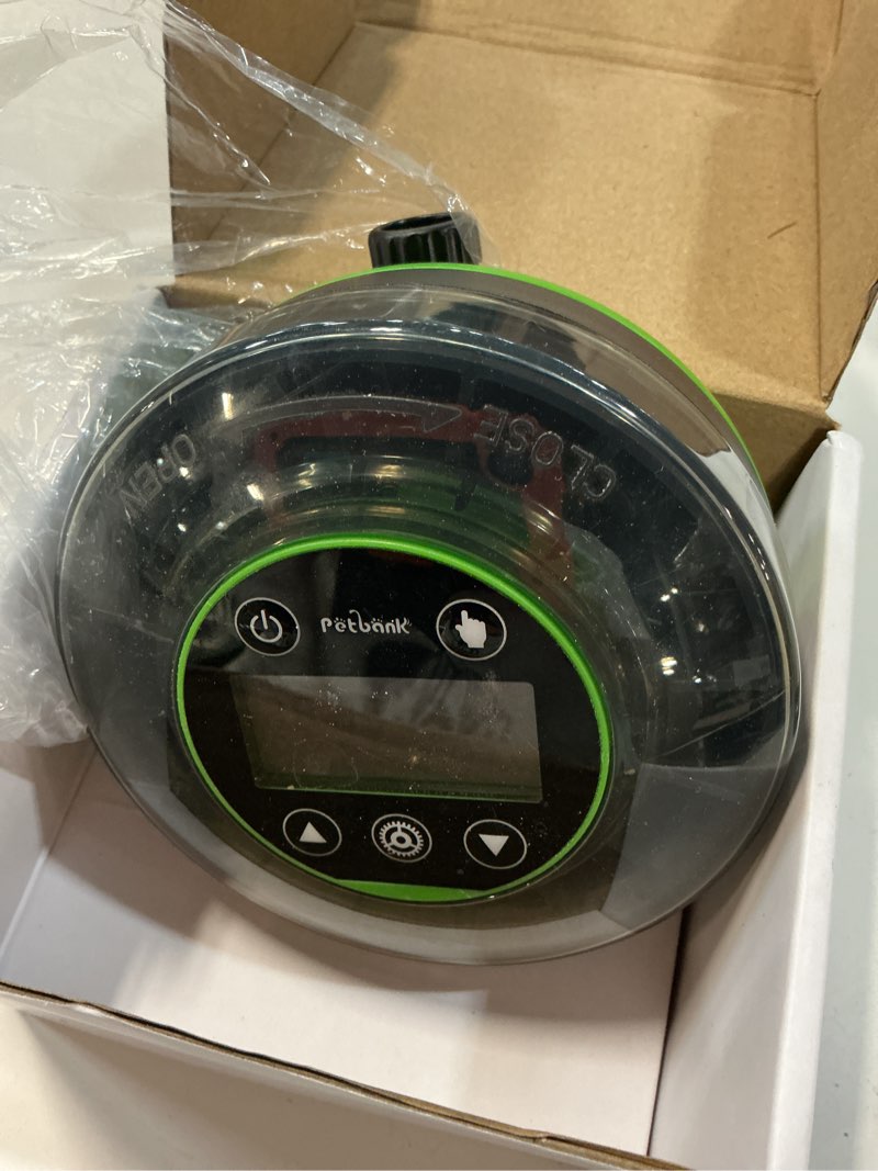Condition photo showing As Is for automatic fish feeder for aquarium - moisture-proof and precision feeding betta vacation feeder, usb rechargeable auto fish food dispenser with timer,lcd display