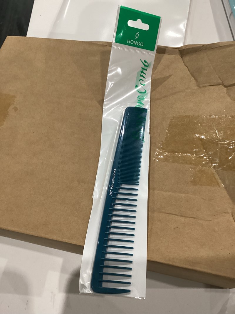 Condition photo showing New/Like New for Lurrose Professional Haircut Comb 7.08 Inch Anti-Static Barber Comb with Fine and Coarse Teeth for Home Salon Thick Curly Straight Hair Styling