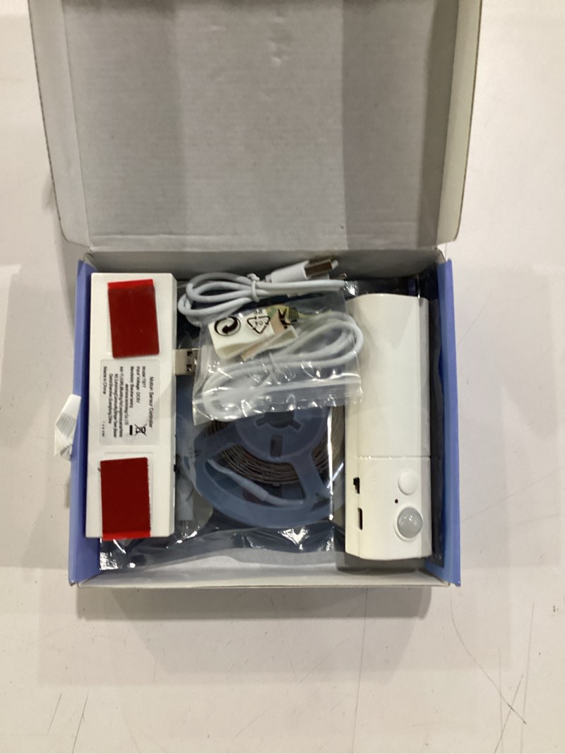 Condition photo showing Good Condition for wobane rechargeable motion sensor strip light, warm white led closet lights | 2x 6.56ft upgraded battery operated led strip light for wardrobe,stair,pantry,cupboard,bed,locker,2700k warm white warm white 2*6.56ft white