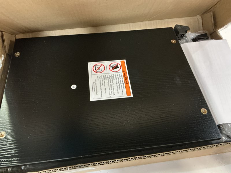 Condition photo showing Good Condition for songmics dresser for bedroom, chest of drawers, nightstand, steel, mdf, 2 non-woven fabric drawers, storage organizer unit, closet, entryway, ink black and ebony black ulgs312b01s ink black + ebony black 1 pack 2 drawers